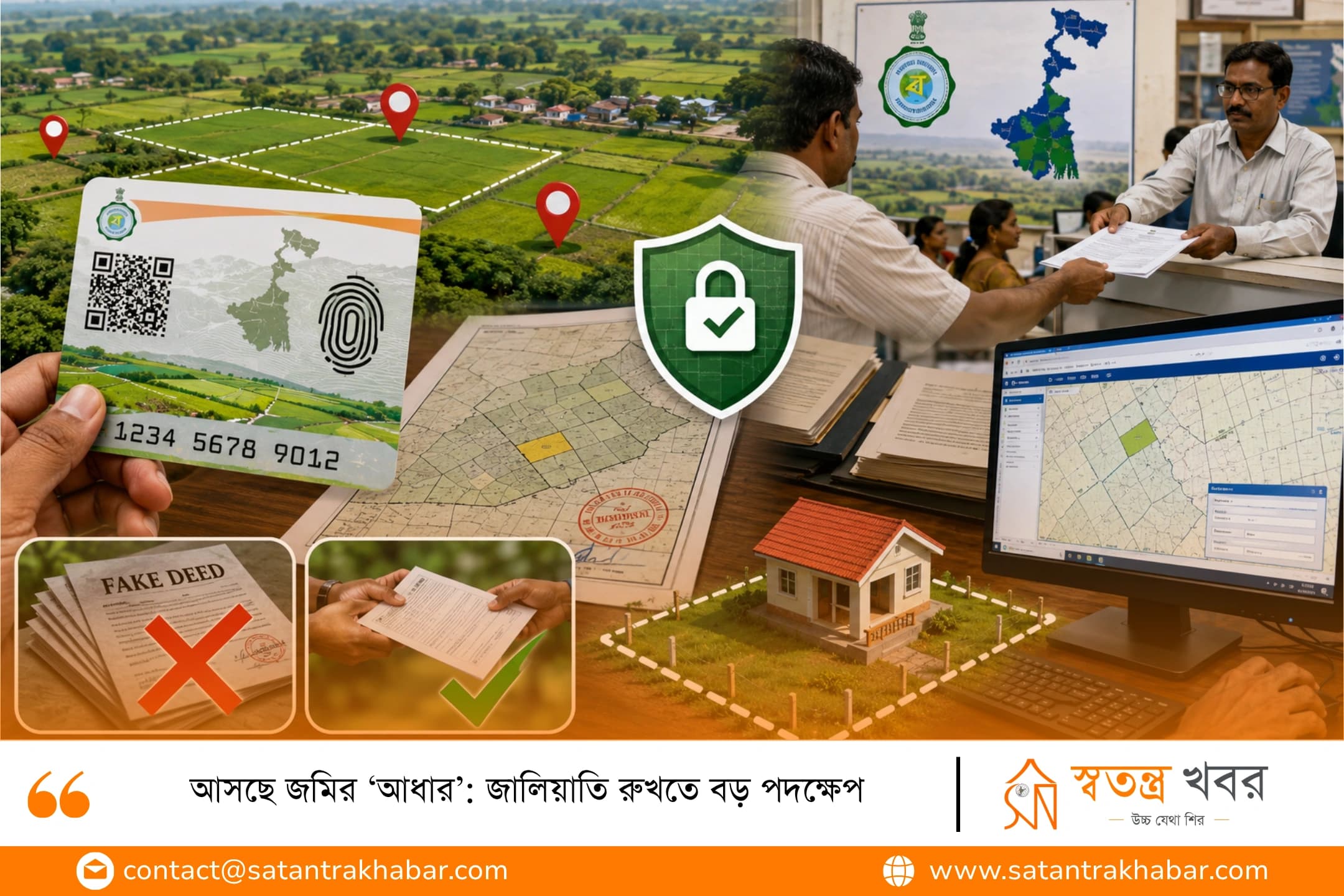 আসছে জমির ‘আধার’: জালিয়াতি রুখতে বড় পদক্ষেপ