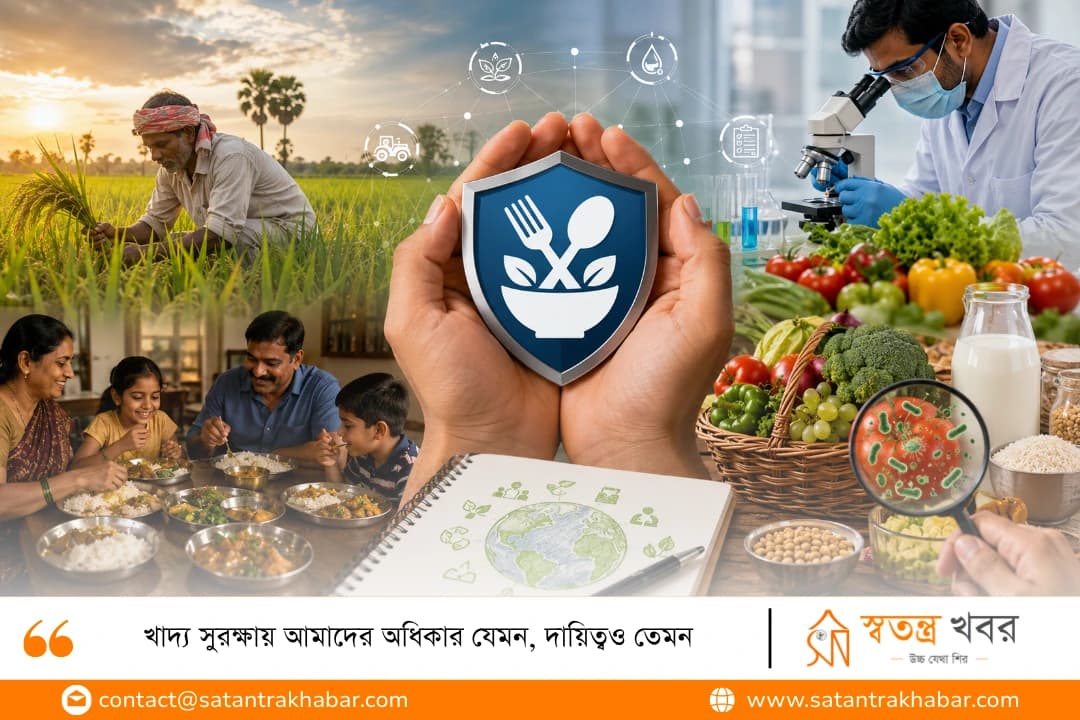 খাদ্য সুরক্ষায় আমাদের অধিকার যেমন, দায়িত্বও তেমন