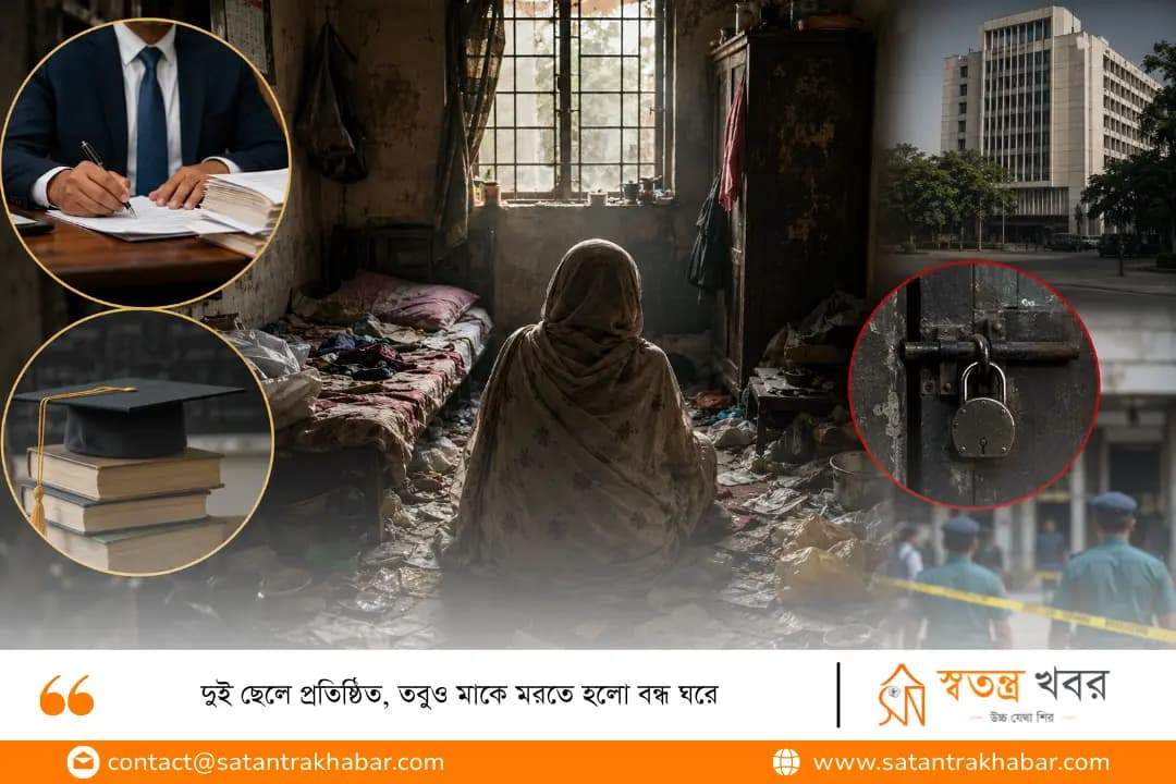 দুই ছেলে প্রতিষ্ঠিত, তবুও মাকে মরতে হলো বন্ধ ঘরে 
