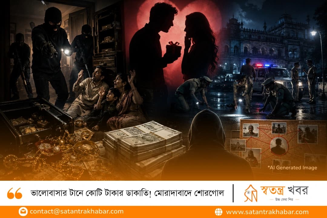 ভালোবাসার টানে কোটি টাকার ডাকাতি! মোরাদাবাদে শোরগোল