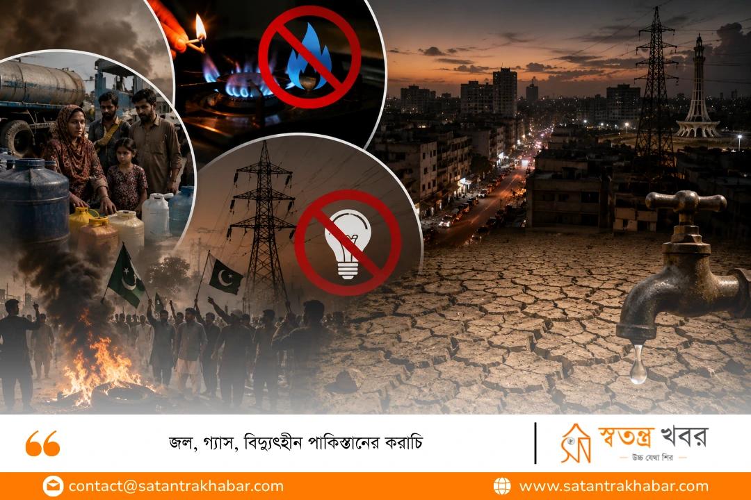 জল, গ্যাস, বিদ্যুৎহীন পাকিস্তানের করাচি