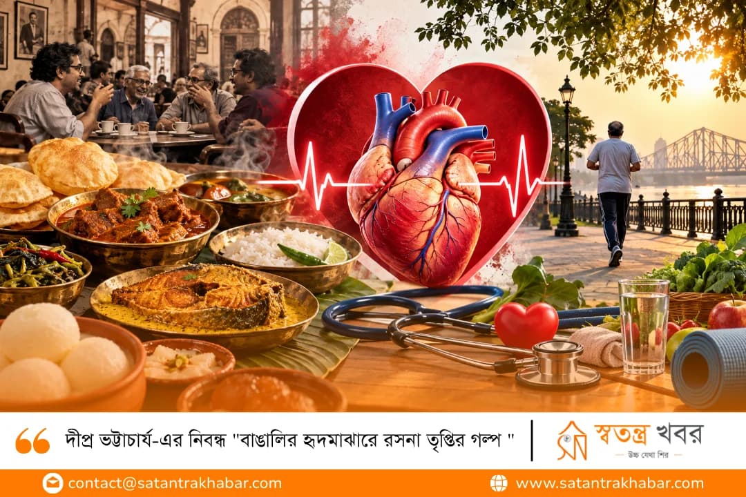 দীপ্র ভট্টাচার্য-এর নিবন্ধ "বাঙালির হৃদমাঝারে রসনা তৃপ্তির গল্প "