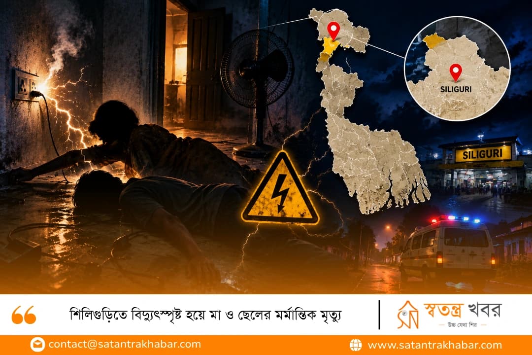 শিলিগুড়িতে বিদ্যুৎস্পৃষ্ট হয়ে মা ও ছেলের মর্মান্তিক মৃত্যু