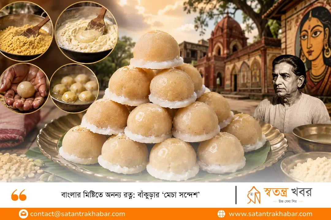বাংলার মিষ্টিতে অনন্য রত্ন: বাঁকুড়ার ‘মেচা সন্দেশ’