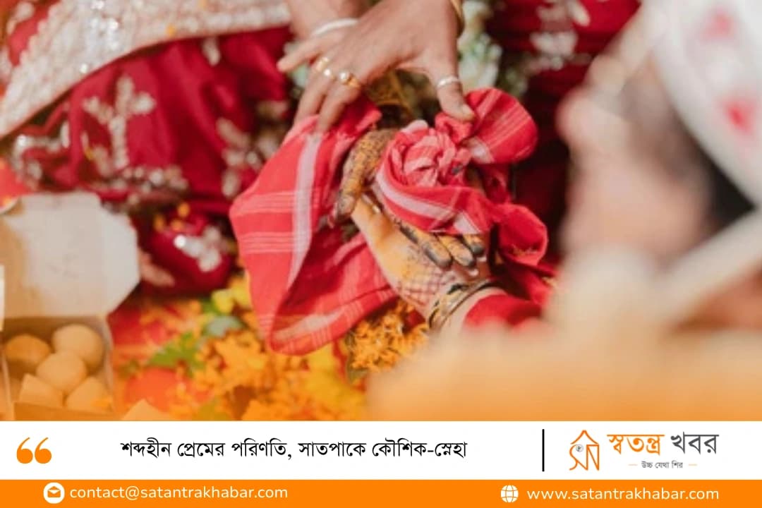 শব্দহীন প্রেমের পরিণতি, সাতপাকে কৌশিক-স্নেহা