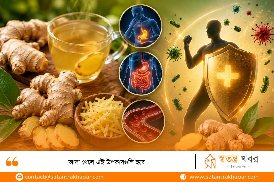 আদা খেলে এই উপকারগুলি হবে