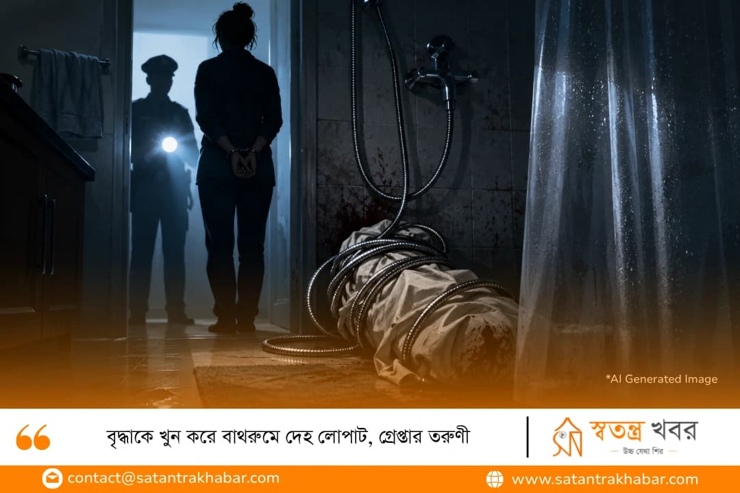 বৃদ্ধাকে খুন করে বাথরুমে দেহ লোপাট, গ্রেপ্তার তরুণী