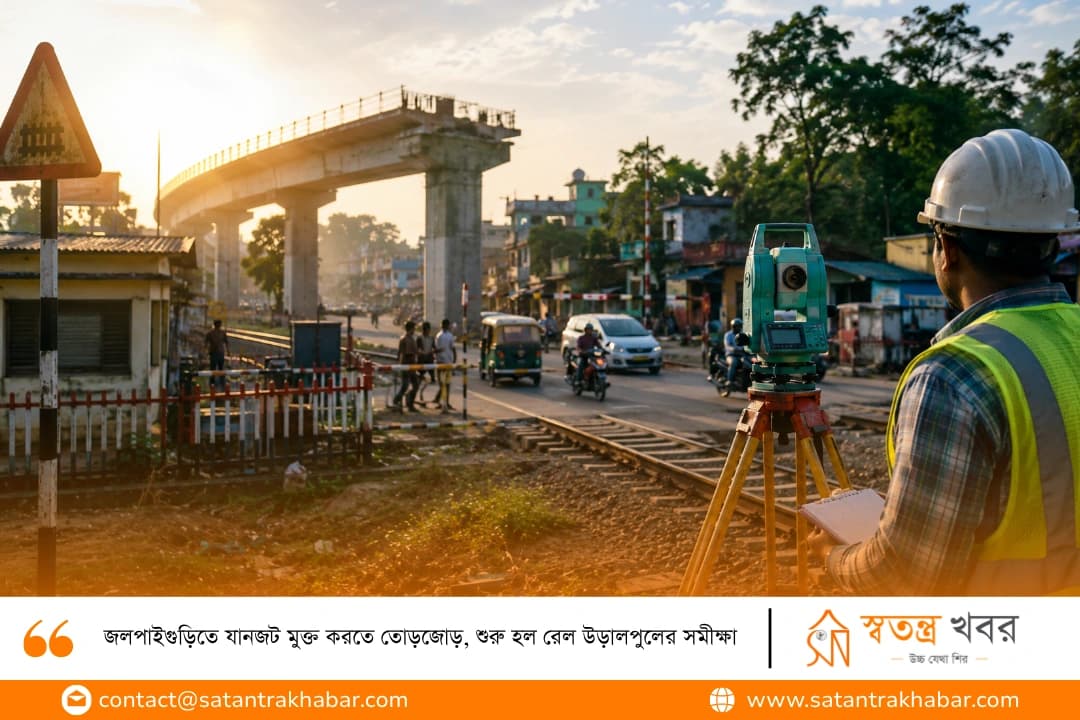 জলপাইগুড়িতে যানজট মুক্ত করতে তোড়জোড়, শুরু হল রেল উড়ালপুলের সমীক্ষা