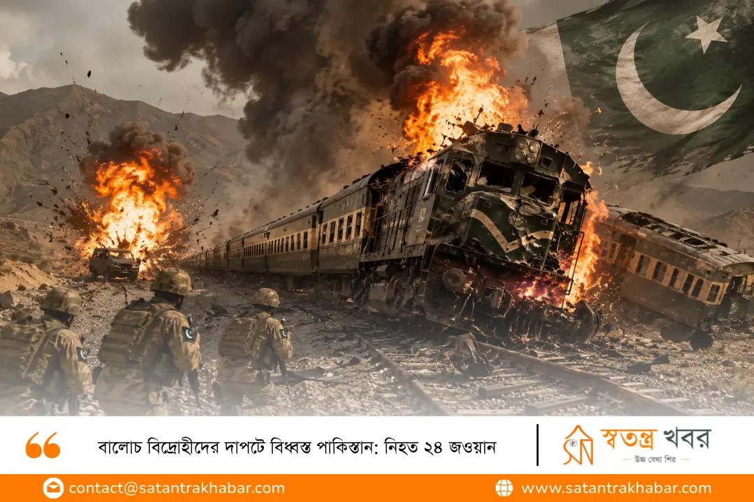 বালোচ বিদ্রোহীদের দাপটে বিধ্বস্ত পাকিস্তান: নিহত ২৪ জওয়ান