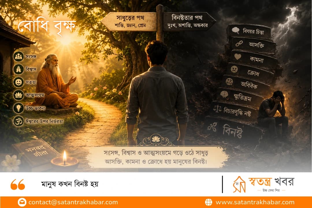 মানুষ কখন বিনষ্ট হয়